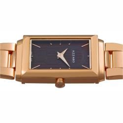 Azzaro Men's 'Legend Rectangular' Rose Gold PVD Havana Face Watch Azzaro Men's More Brands Watches