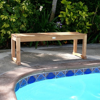 Premium Plantation Teak Backless Bench Outdoor Benches