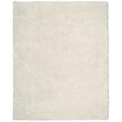 Nourison Splendor White Shag Area Rug - 2'3 x 3'9. Opens flyout.