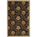 Safavieh Handmade Jardine Chocolate/ Beige Wool Rug - 5' x 8'