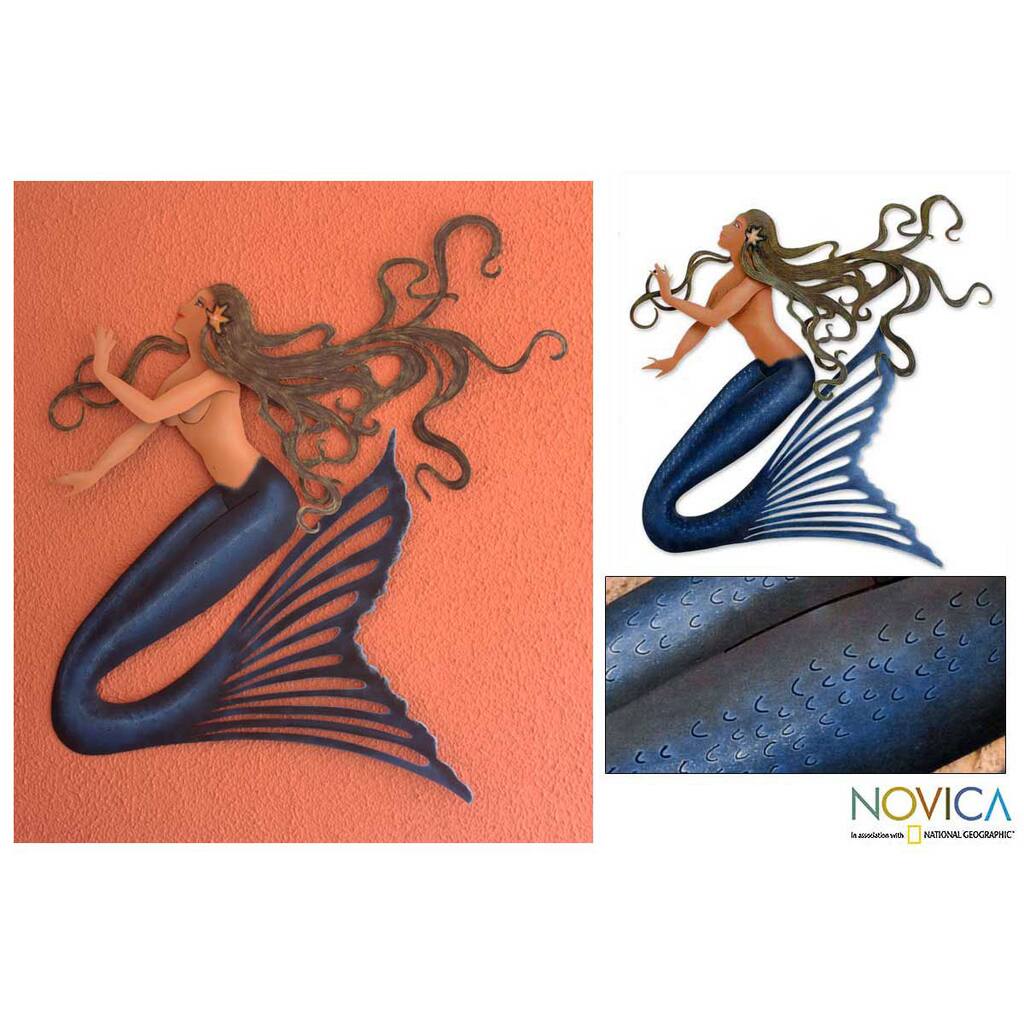Steel 'Mermaid Song' Wall Art (Mexico)