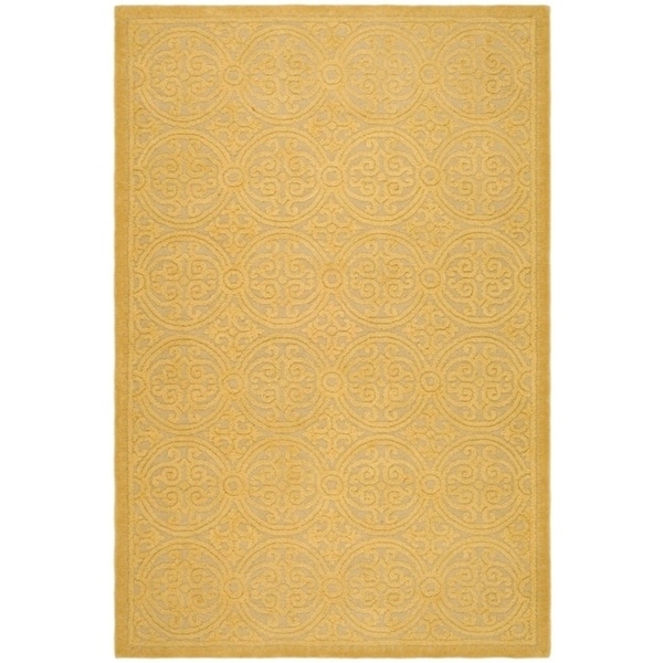 Safavieh Handmade Moroccan Cambridge Gold Wool Rug - 9' x 12'