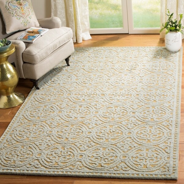 Safavieh Handmade Moroccan Cambridge Blue Wool Rug - 8' x 10'