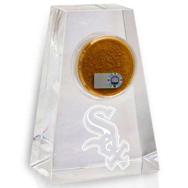 Chicago White Sox Tapered Crystal Paperweight w/ Game Field Dirt