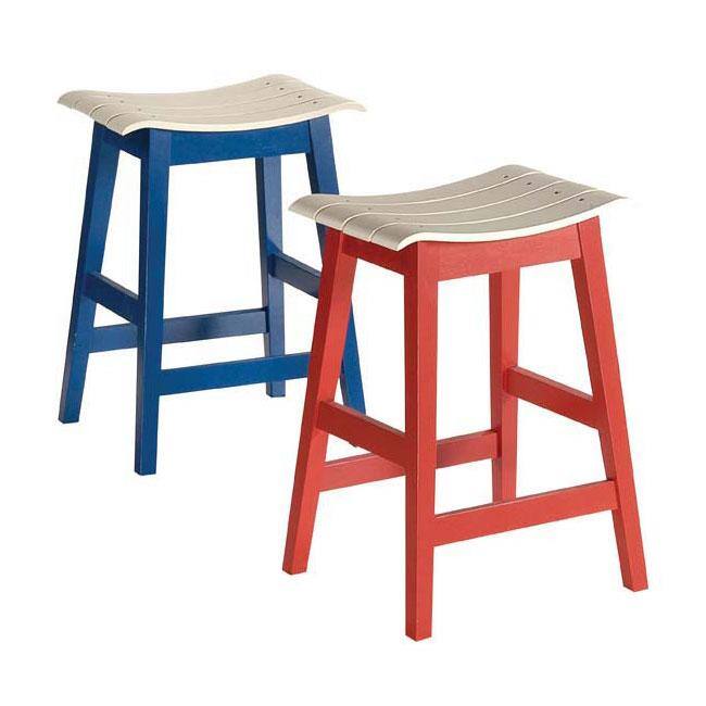 Two-tone Counter Height Barstools (Set of 2)
