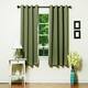 Aurora Home Grommet Top Insulated 64-inch Blackout Curtain Panel Pair - 52 x 64 - Artichoke