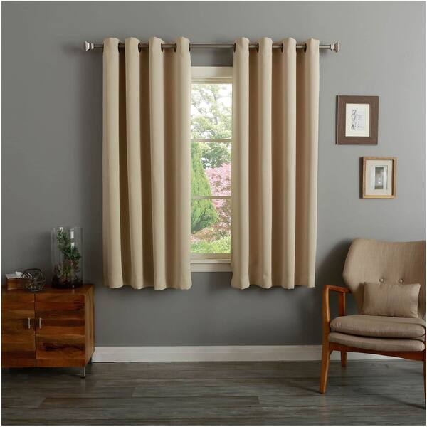Shop Aurora Home Grommet Top Thermal Insulated Blackout 64 Inch