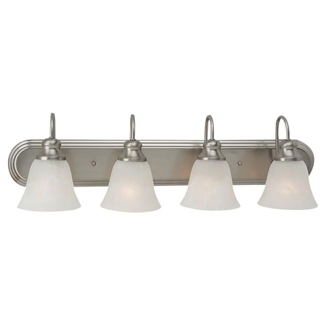 Windgate Four light Brushed Nickel Fluorescent Bath/wall Fixture