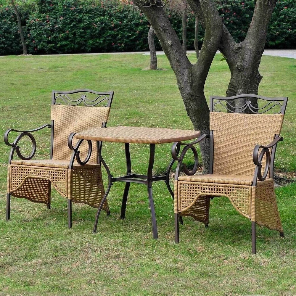 International Caravan Valencia Resin Wicker Bistro Set