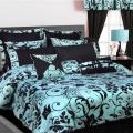 Maxwell 12-piece Traditional Sateen Cotton Bed in a Bag with Sheet Set