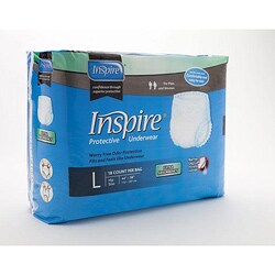 Inspire Extra Absorbency Protective Underwear Large (Case of 72 ...
