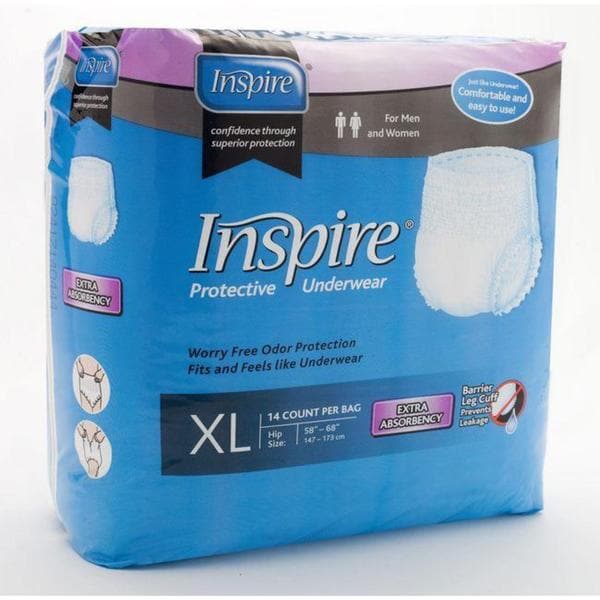 Inspire Extra Absorbency Extra Large Protective Underwear (Case of 56
