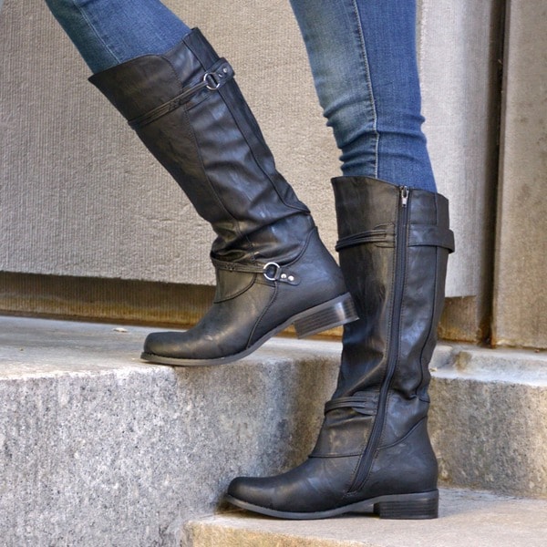 women's knee high boots wide calf