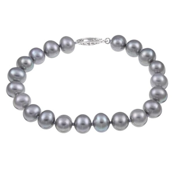 grey pearl bracelet