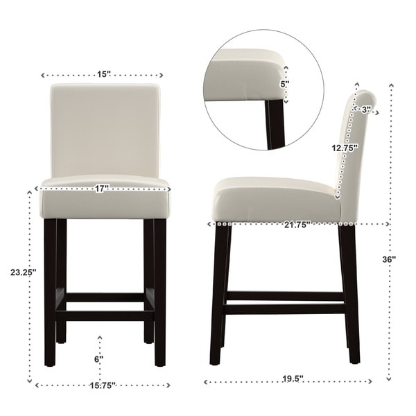 24 inch high bar stools with back