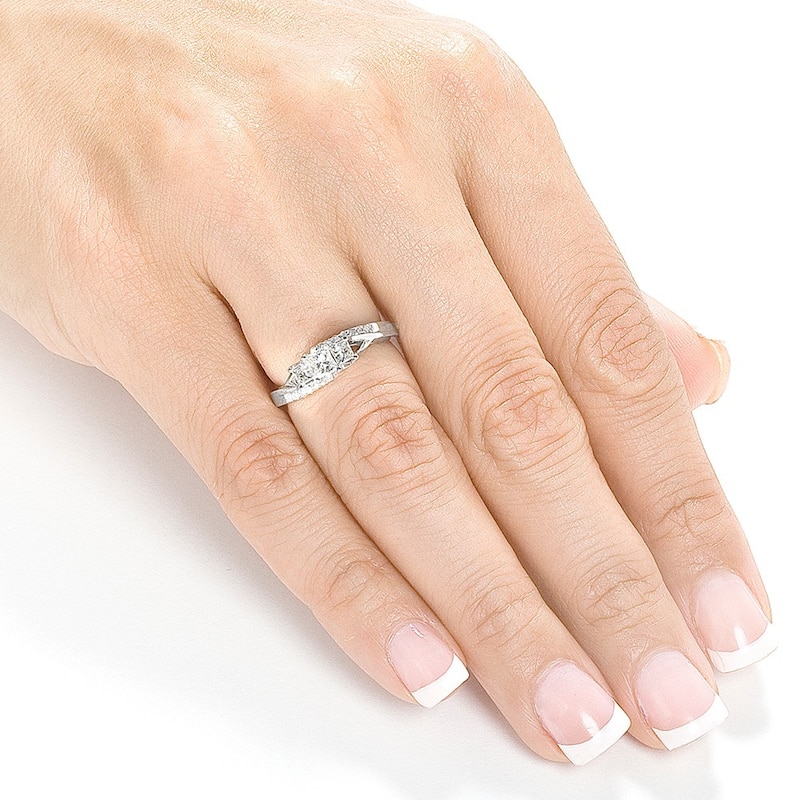 Annello 14k White Gold 1/2ct TDW Diamond Engagement Ring