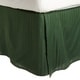 preview thumbnail 4 of 7, Superior Safa Stripe 15-inch Drop Egyptian Cotton Bed Skirt King - Hunter Green