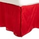 preview thumbnail 8 of 7, Superior Safa Stripe 15-inch Drop Egyptian Cotton Bed Skirt King - Red