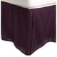 preview thumbnail 7 of 7, Superior Safa Stripe 15-inch Drop Egyptian Cotton Bed Skirt Twin - Plum
