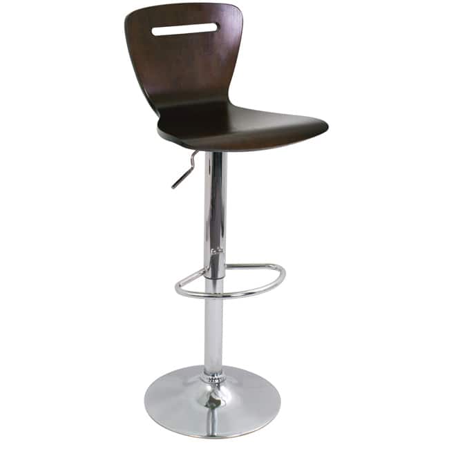 H2 Wood Hydraulic Wenge Barstool