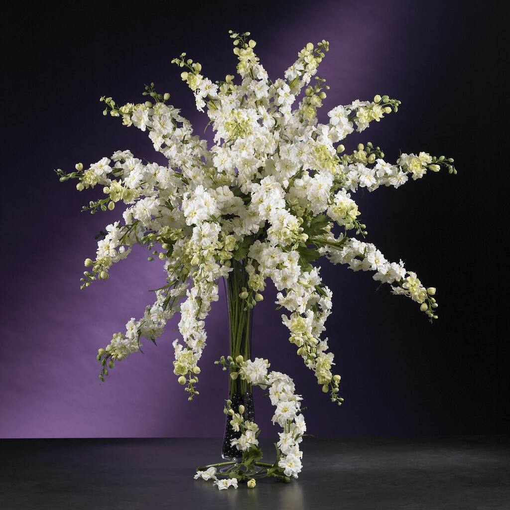 Artificial Delphinium Set of 12 Stems (Vase not Included)
