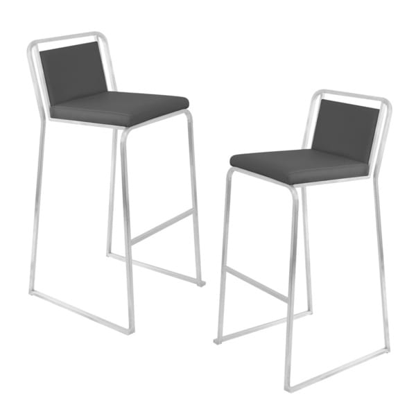 Black Cascade Bar Stools (Set of 2) Bar Stools