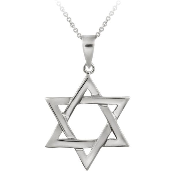 Mondevio Sterling Silver Star of David Necklace   Shopping