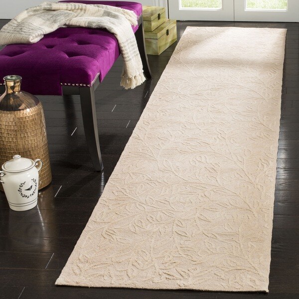Shop Martha Stewart by Safavieh Sprig Snowberry White Cotton Runner Rug