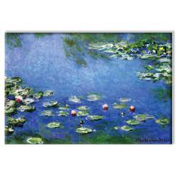 Claude Monet 'Water Lilies - White' Small Canvas Art