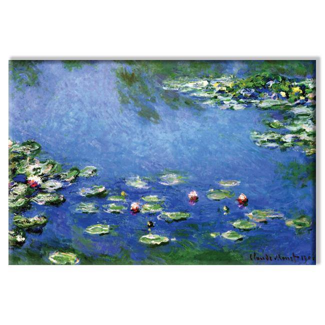 Claude Monet 'Water Lilies - White' Small Canvas Art