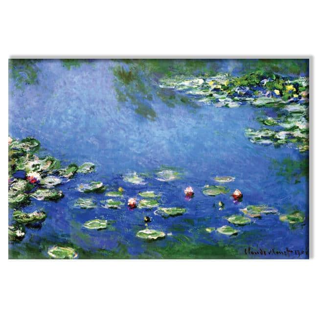 Claude Monet 'Water Lilies - White' Small Canvas Art