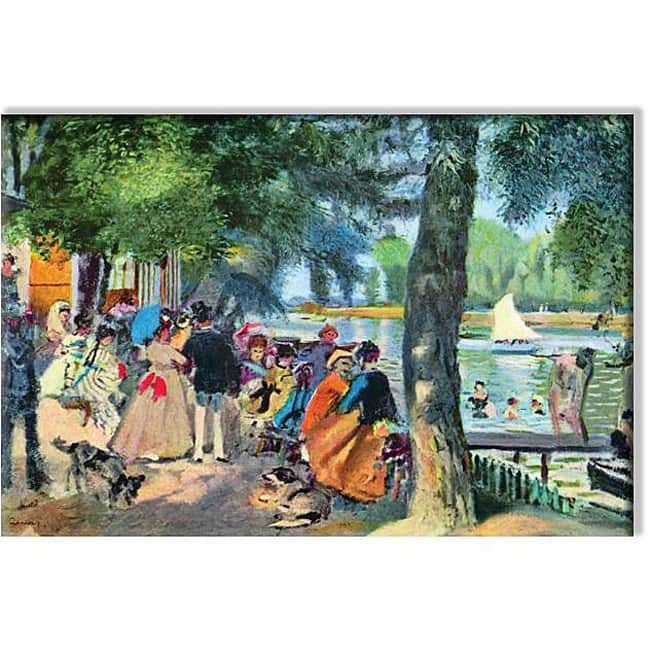 Claude Monet 'la Grenouillere' Canvas Art - Bed Bath & Beyond - 5170157