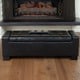 preview thumbnail 2 of 3, Guernsey Black Bonded Leather Storage Ottoman Bench by Christopher Knight Home