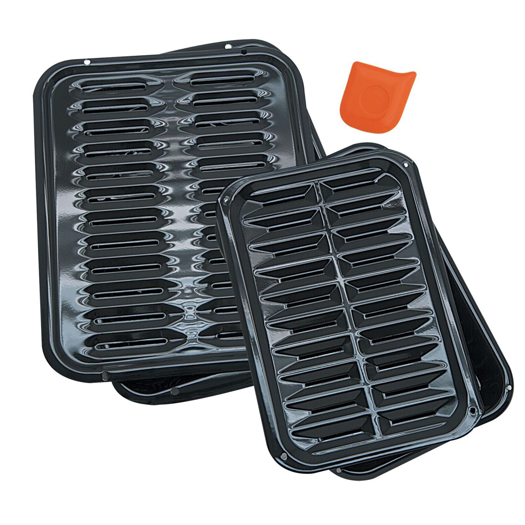 Porcelain Broiler Pan (2-Pack) - Overstock - 5171060