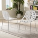 preview thumbnail 3 of 16, Birch Sapling Plastic Accent / Dining Chairs (Set of 2) White