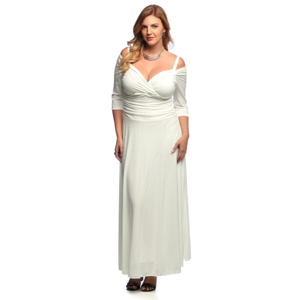 women's plus size grey dresses