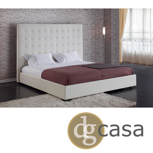 Dg Casa Dg Casa Delano White Queen Platform Bed White Size Queen