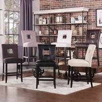 Mendoza Keyhole Counter Height High Back Stool (Set of 2) by iNSPIRE Q Bold