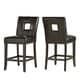 preview thumbnail 16 of 51, Mendoza Keyhole Counter Height Back Stool (Set of 2) by iNSPIRE Q Bold Brown- Leather