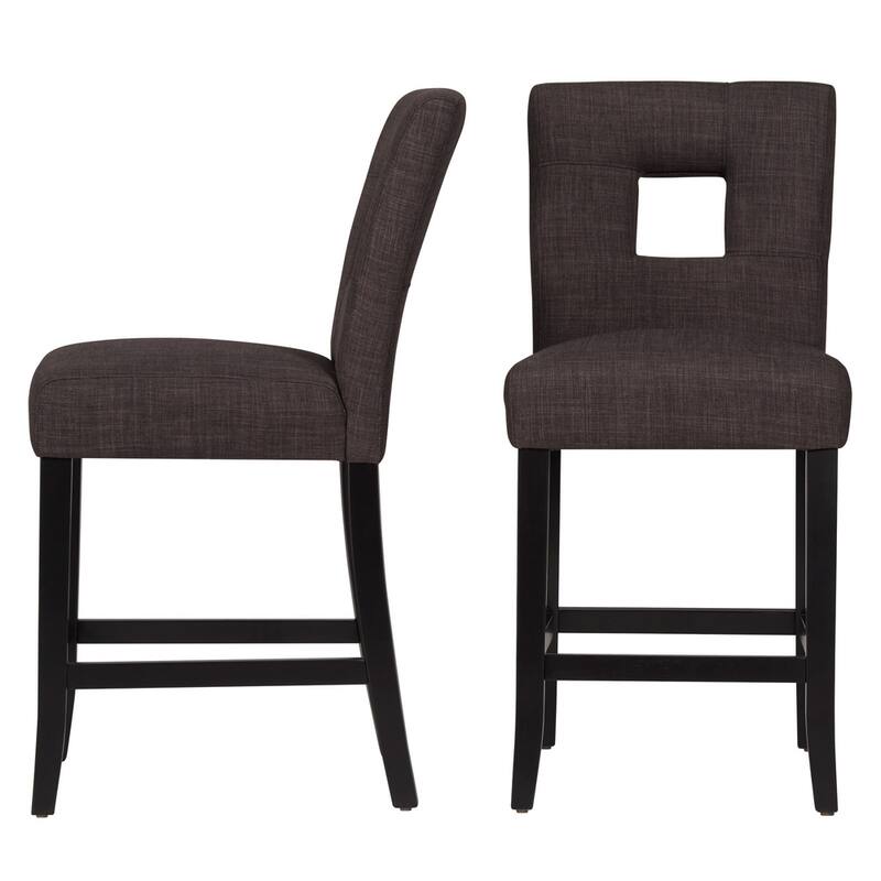Mendoza Keyhole Counter Height Back Stool (Set of 2) by iNSPIRE Q Bold