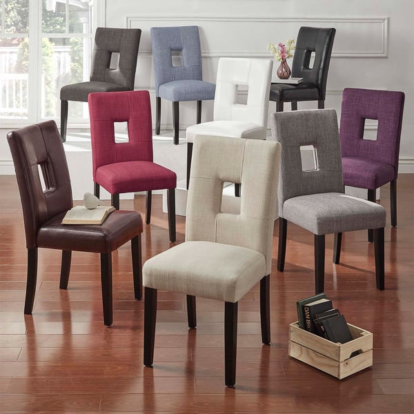 Mendoza Keyhole Back Dining Chair Set of 2 by iNSPIRE Q Bold