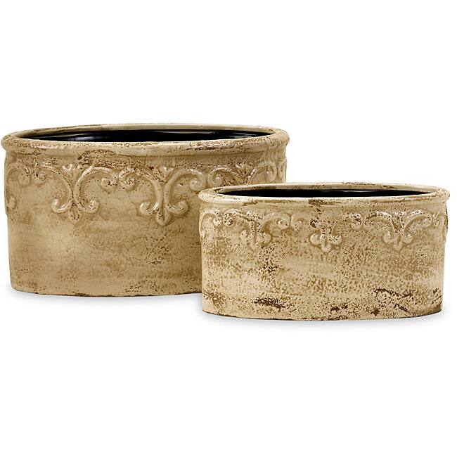 Set of 2 'Toscano' Garden Planters