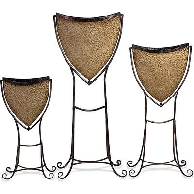 Set of 3 Iron Argento Sanji Planters