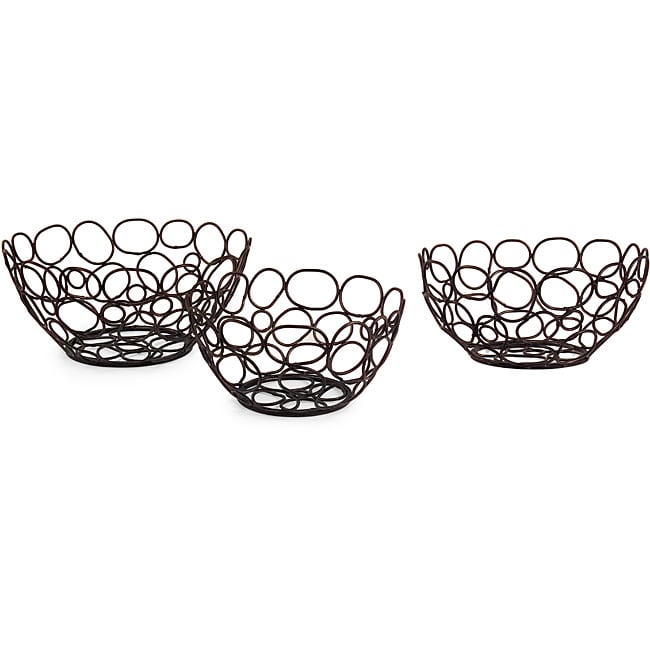 Iron Set Of 3 Circle Nesting Bowls