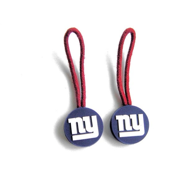 New York Giants Zipper Pull Charm Luggage/ Pet ID Tags (Set of 2
