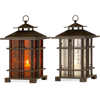 Set of 2 Iron Regent Teahouse Lanterns