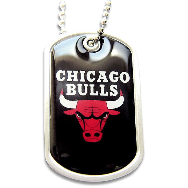 Chicago Bulls Dog Tag Necklace