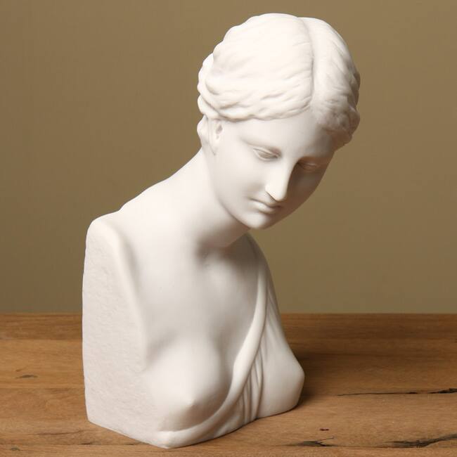 White Bonded Marble 10.5-inch Psyche Museum Replica Statue
