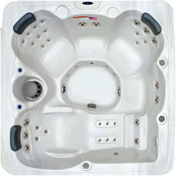 Home and Garden 5-person 51-jet Spa with Stainless Jets and Ozone - 80"x80"x34"