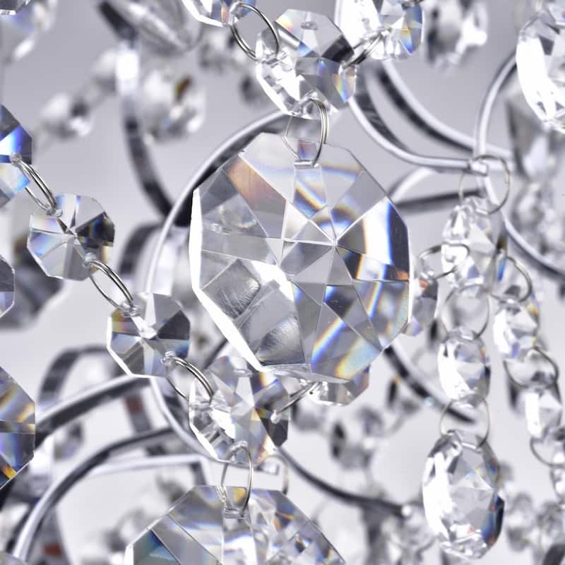 Silver Orchid Taylor Elegant Indoor 3-light Chrome/ Crystal Chandelier